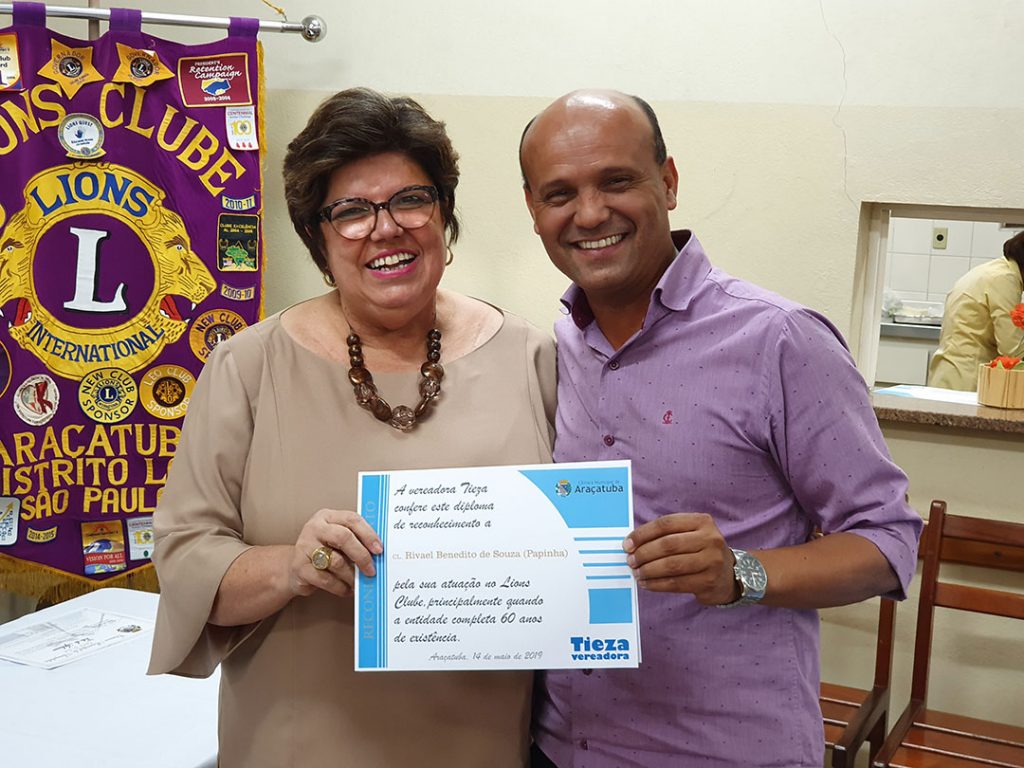 Tieza Entrega Voto De Aplauso E Diploma Ao Lions Clube De Araçatuba Tieza 8319