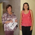 Tieza com a presidente Maria do Nascimento - Foto: Assessoria Ritinha Prates