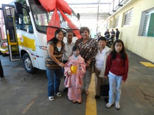 Família da pequena gueixa