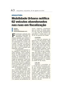 Reportagem de 2012, publicada na Folha da Região. 