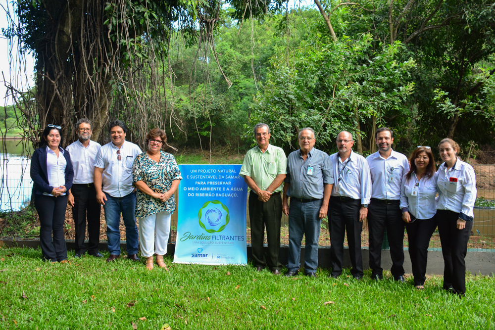 Tieza participa do lançamento do projeto Sustentabilidade Jardins Filtrantes