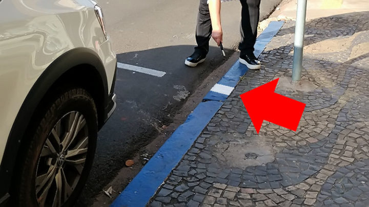 Tieza: uma simples marca na sarjeta facilitaria estacionar na zona azul