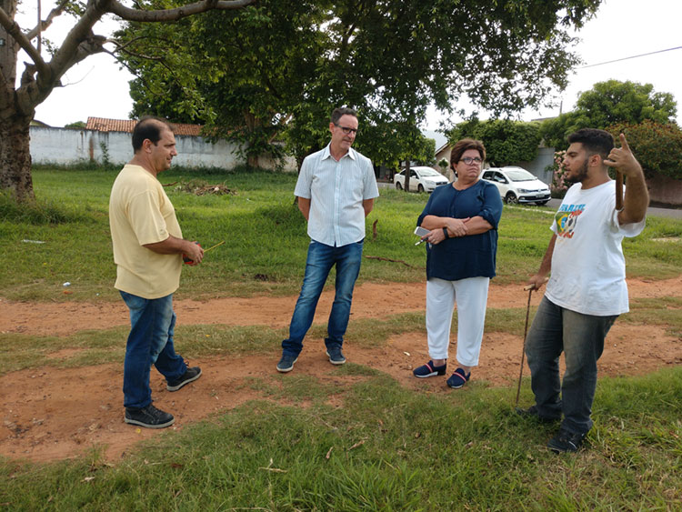 Tieza retoma projeto para revitalização de área verde no Jardim TV