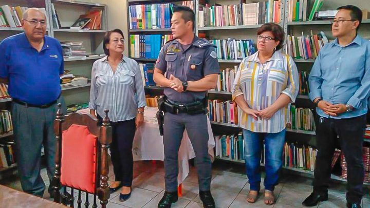Tieza participa da revitalização de biblioteca e reinauguração de parquinho pelo Rotary em base da Polícia Militar