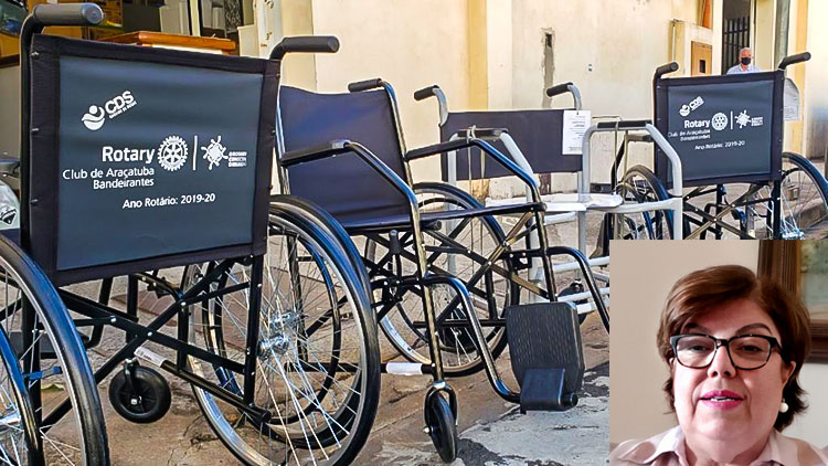 Campanha da Câmara de Araçatuba com cartelas vazias de remédios consegue 4 cadeiras de rodas